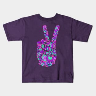 Purple Peace Kids T-Shirt